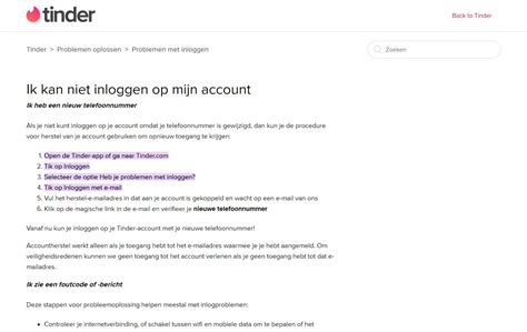 tinder heeft mijn account verwijderd|Hoe kan ik mijn Tinder